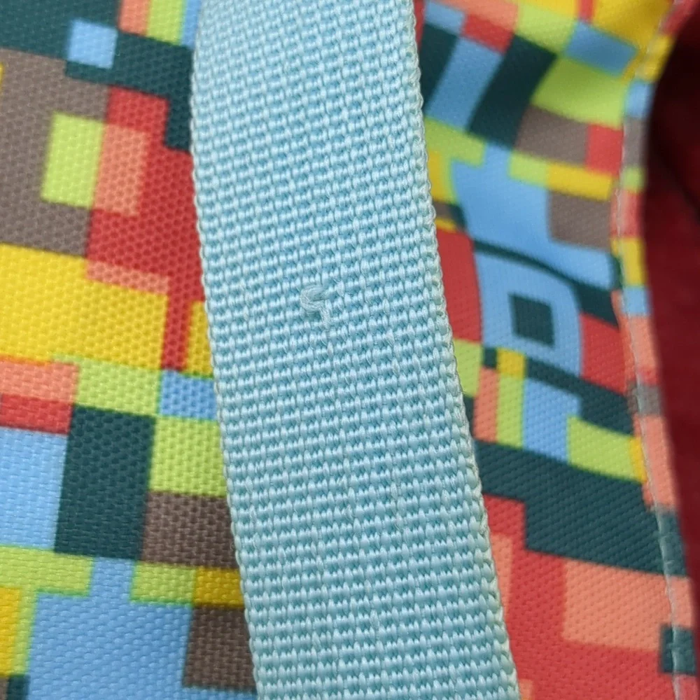 Kavu Keeper Crossbody Bag Geometric Teal Yellow Red